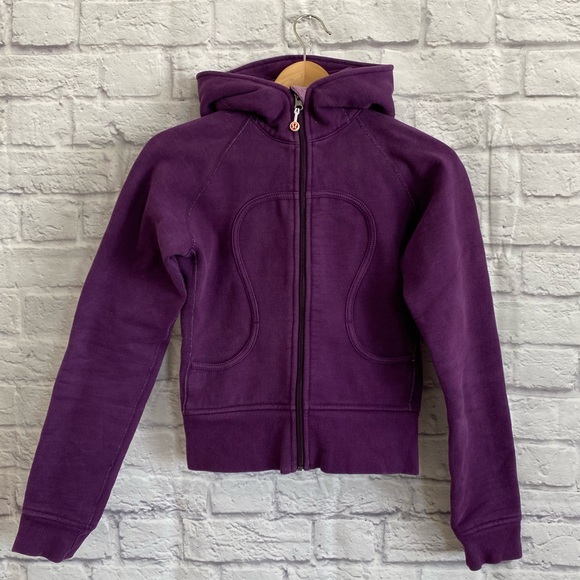 LULULEMON Dark Purple Scuba Zip Up Hoodie Jacket
